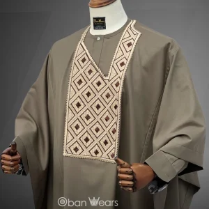 Earthly Grandeur – Oban Wears Geometric Agbada