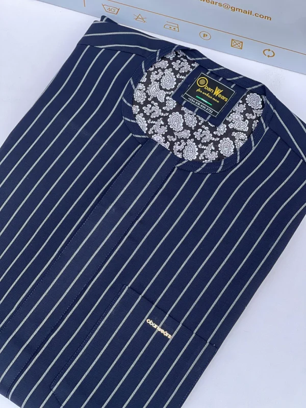 Striped Serenity – Oban Wears Urban Refinement