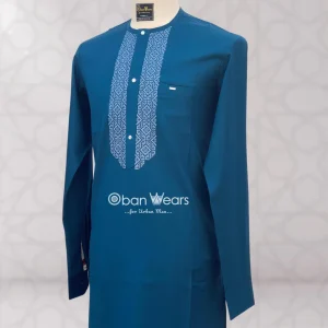 Men’s African Senator Wear – Teal Grace