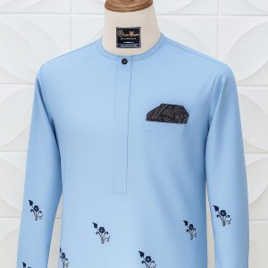 Men’s African Senator Wear – Teal Grace